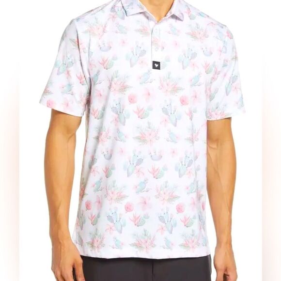 Bad Birdie Other - BAD BIRDIE Mojave Performance Golf Polo - White